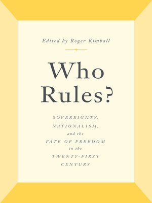cover image of Who Rules?